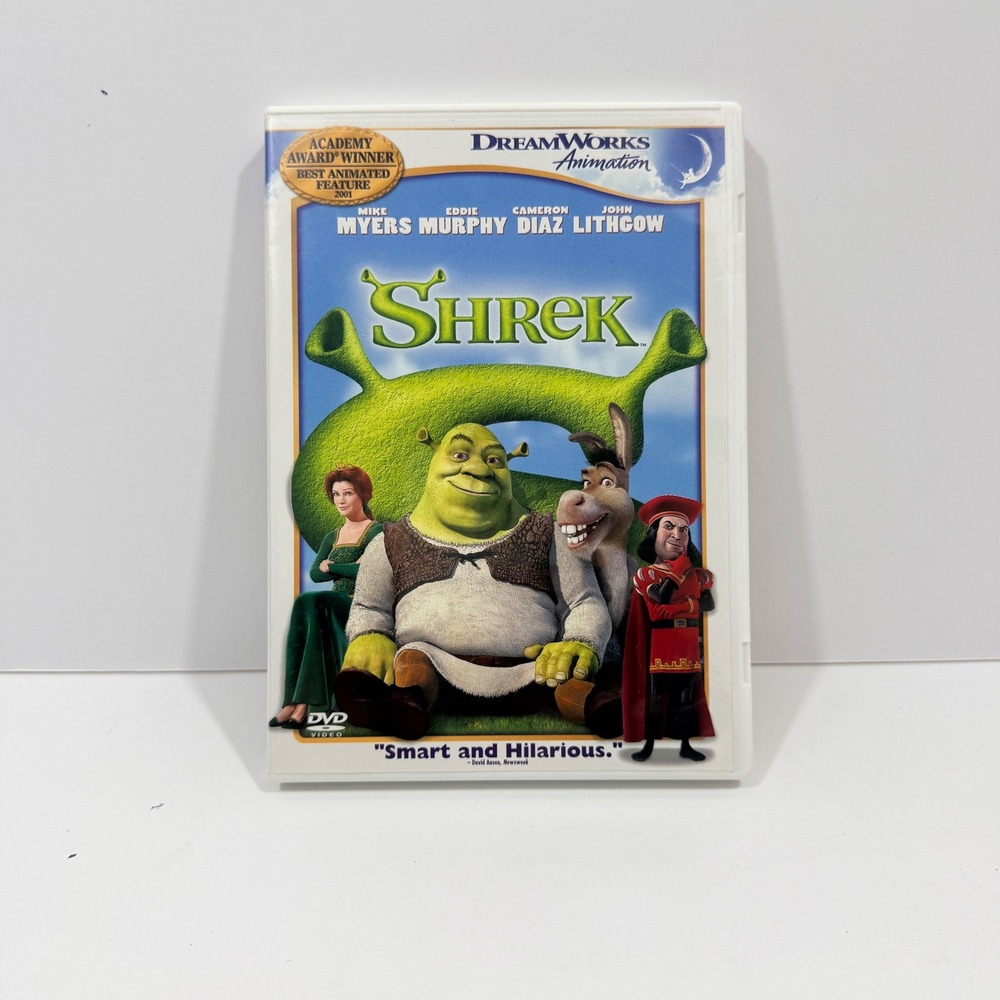 DreamWorks Shrek DVD Movie Kids One Size Green Good Animated Comedy 0780